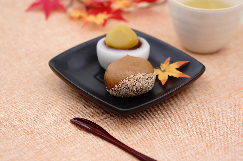 栗饅頭と栗大福